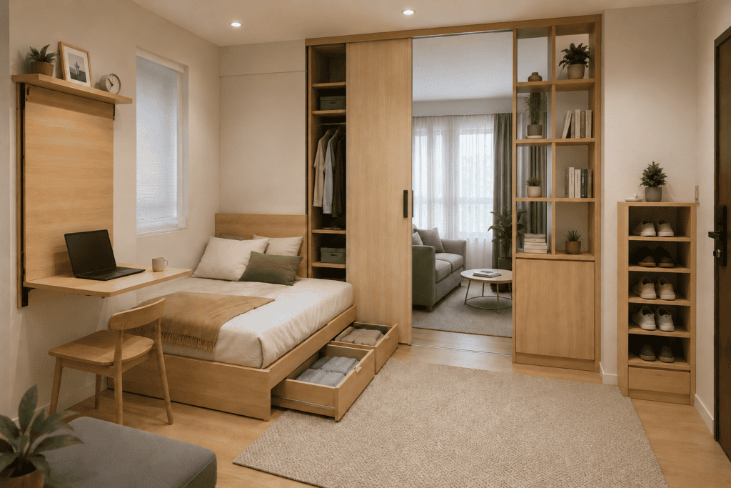 Multiplek pada Furnitur Multifungsi