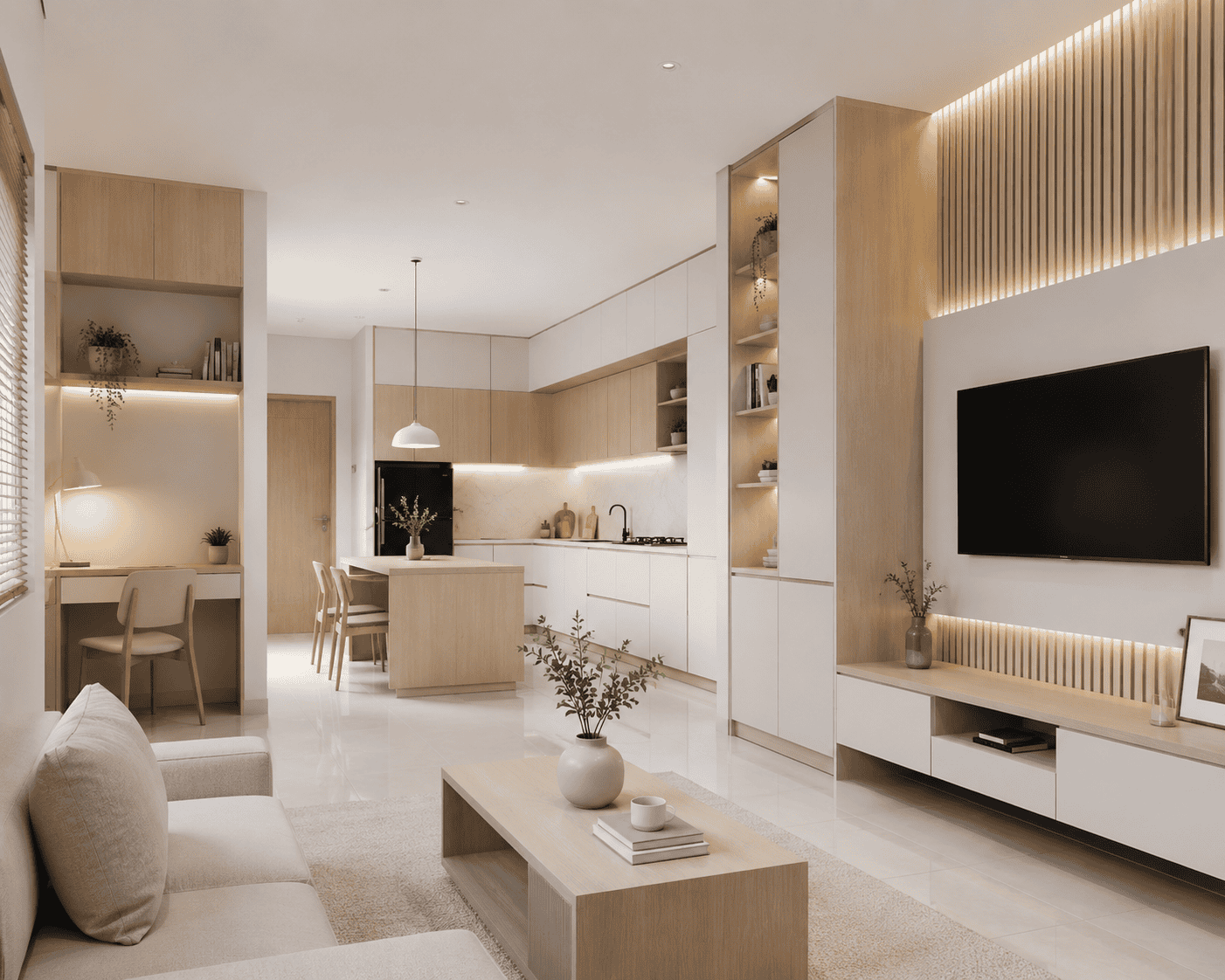 plywood furnitur untuk interior minimalis